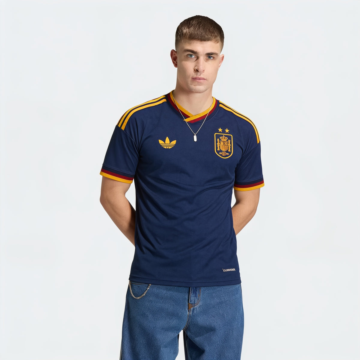 Camiseta especial azul de 2 estrellas para hombre de España 2026 2027